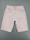 Emme beige jeans shorts size 33 classic 5-pocket design made in Italy cotton.