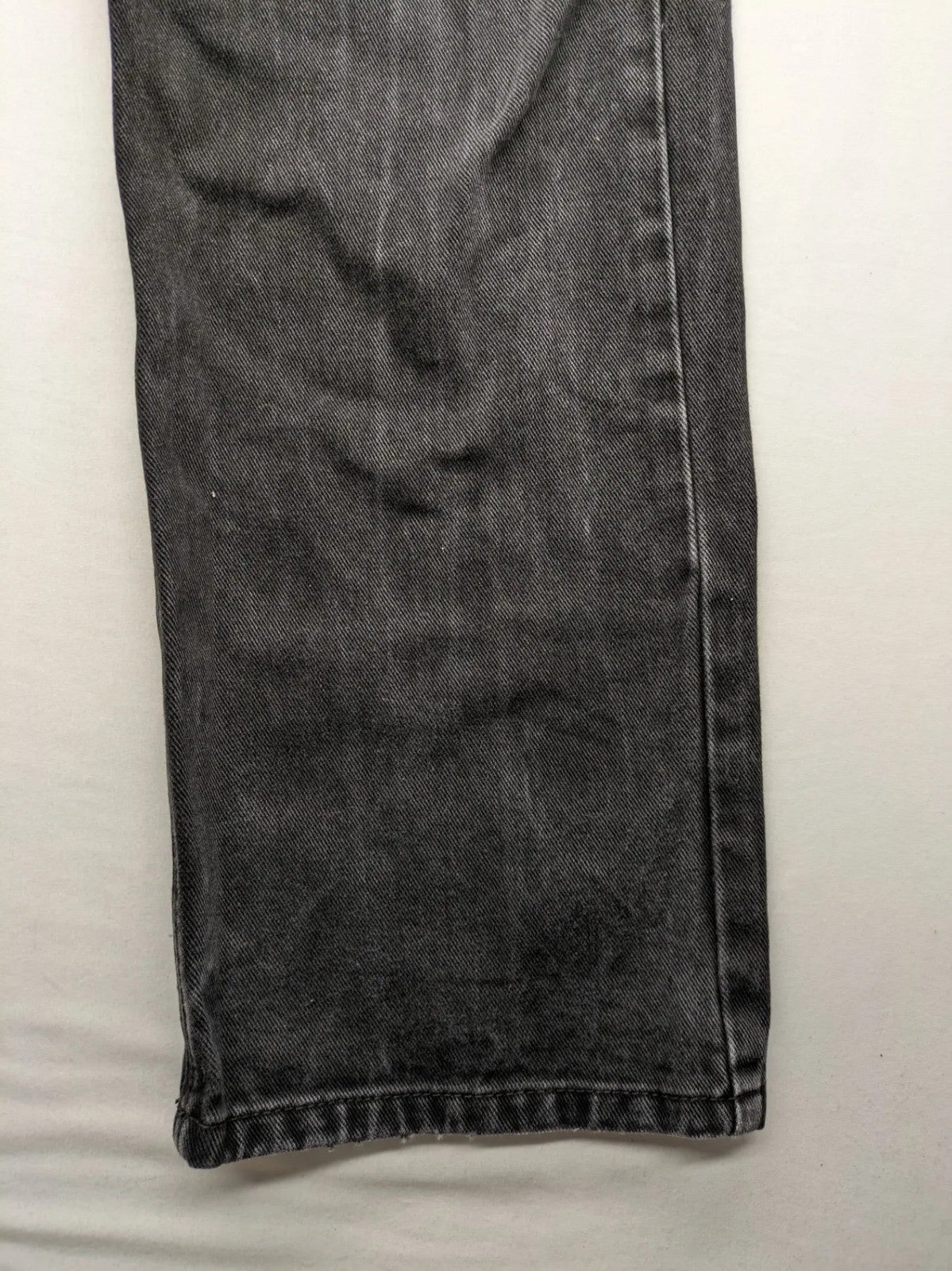 Manguun straight jeans black grey washed denim 5-pocket design regular fit