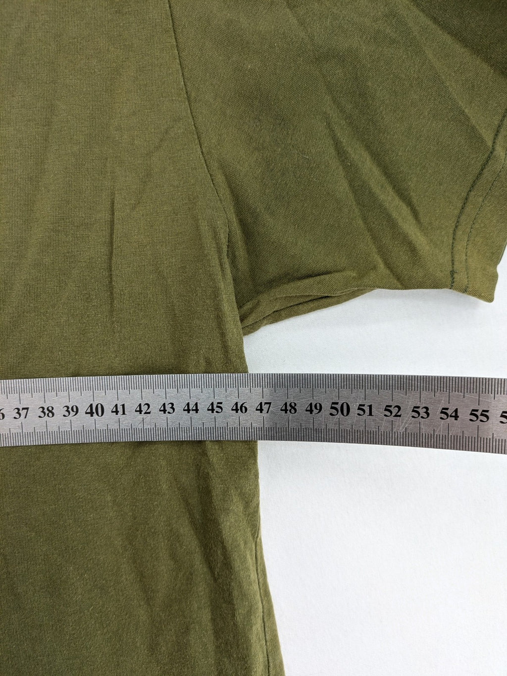 Urgh graphic t-shirt olive green large cactus print front, small logo detail back.