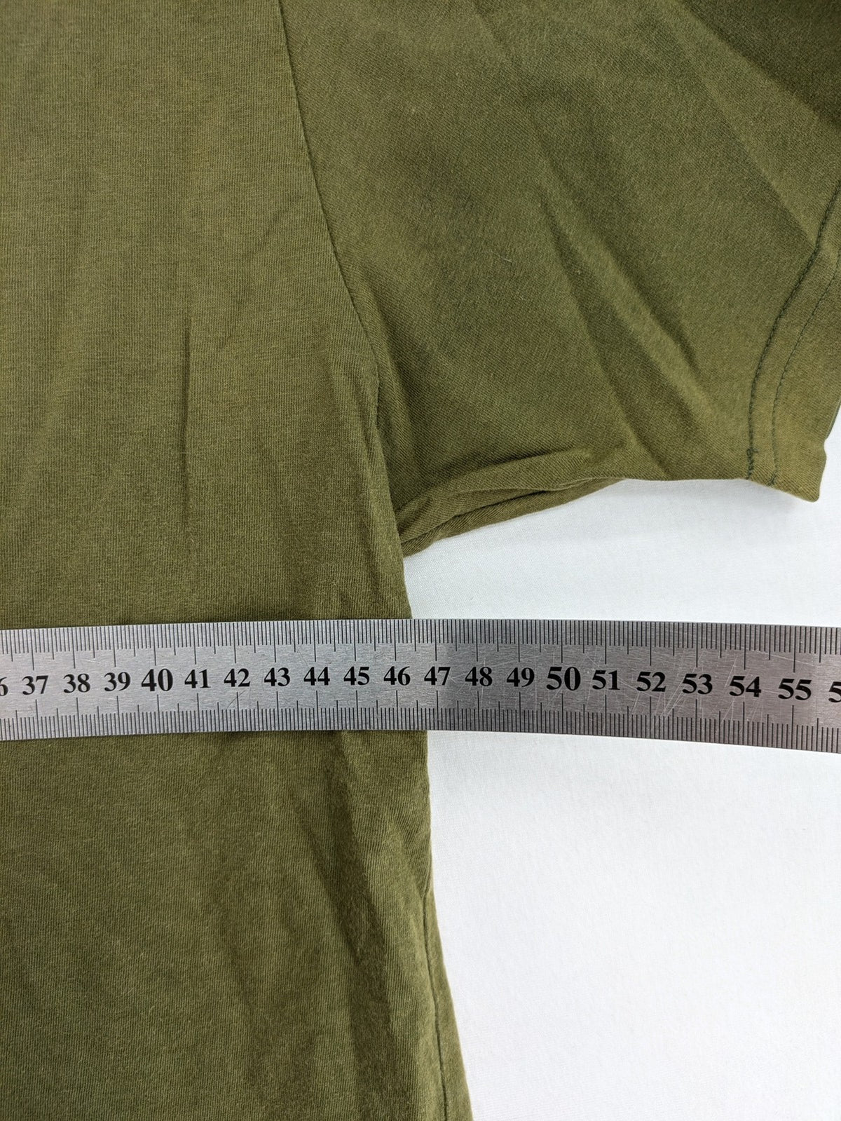 Urgh graphic t-shirt olive green large cactus print front, small logo detail back.