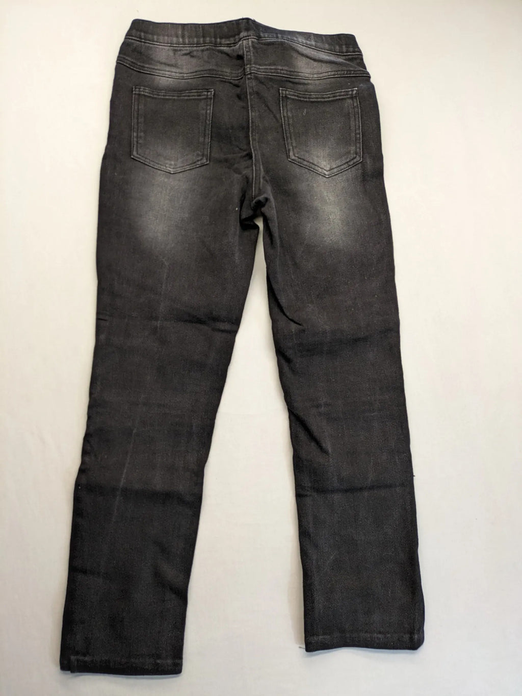 Pepperts grey jeggings with biker knee details and elastic waistband, size 170.