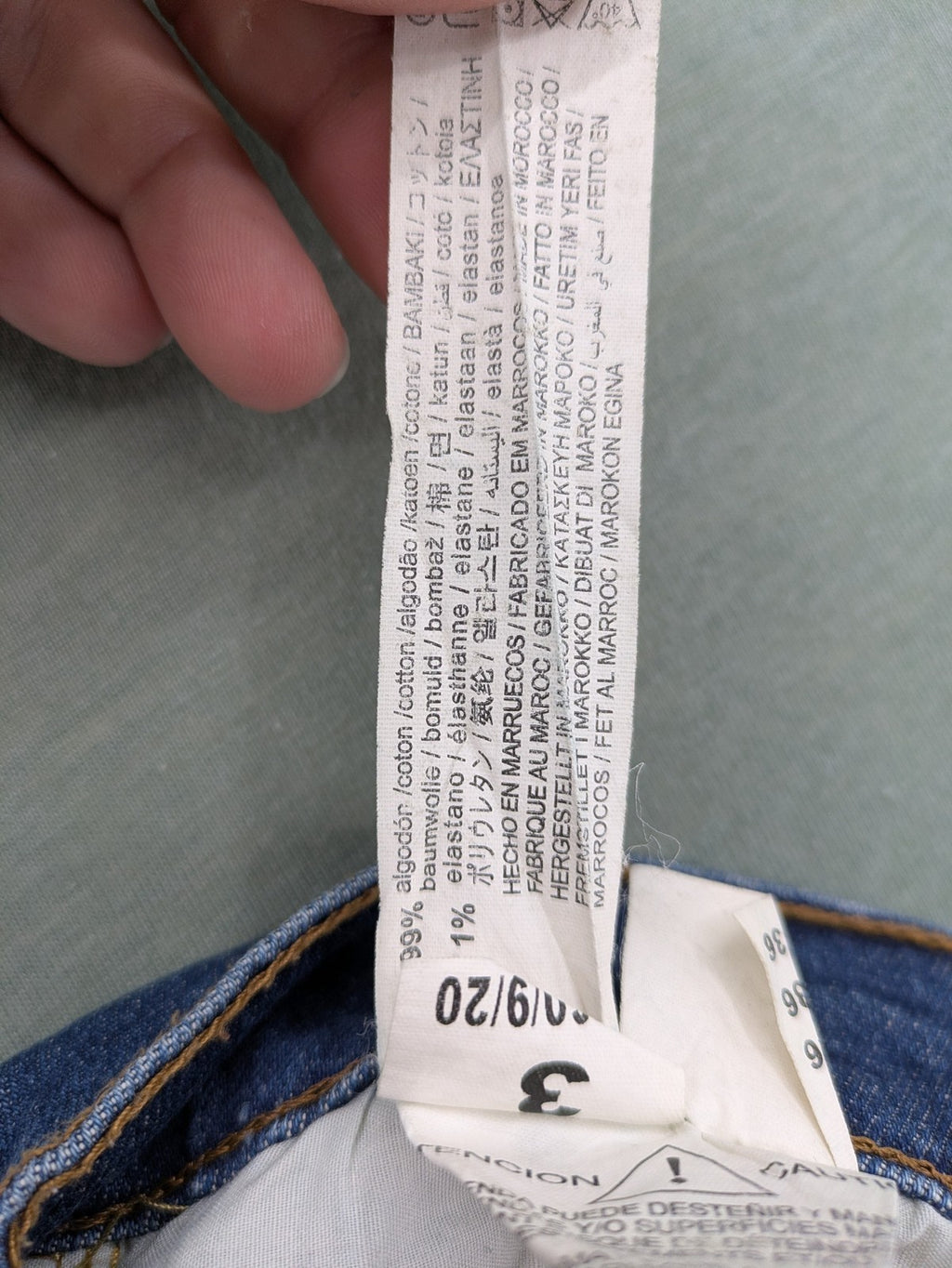 Zara blue straight jeans with medium wash, lightweight denim, and regular fit.
