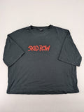 bpc bonprix collection grey oversized t-shirt red Skid Row band logo, GOTS-certified cotton