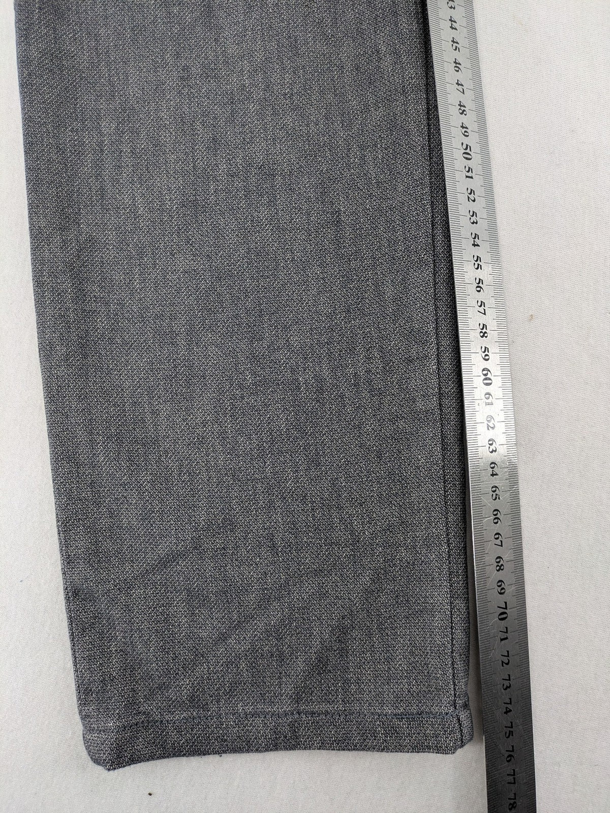 ALBERTO grey tapered fit chinos with elastic drawstring and two-tone wool texture.