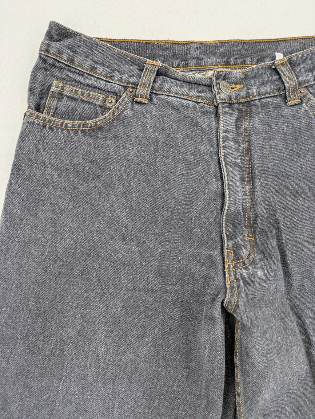 Shame black straight jeans W34 L32 washed denim 5-pocket style regular fit