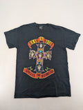 Guns N' Roses black t-shirt featuring Appetite for Destruction graphic with skulls.