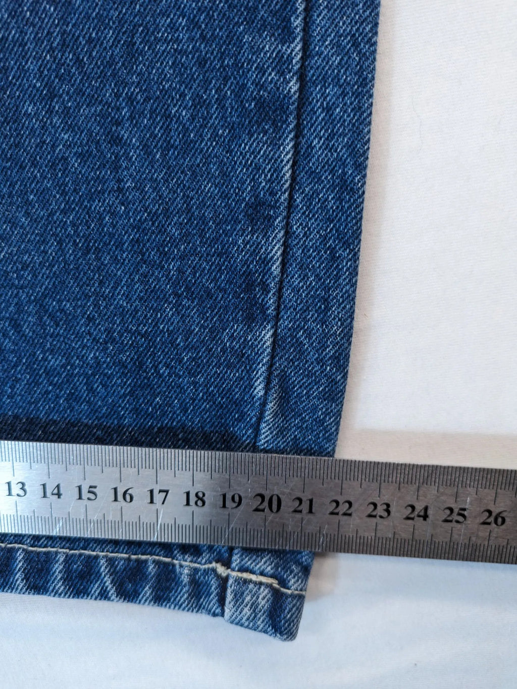 Flag Jeans blue straight leg jeans 5-pocket style robust denim classic wash
