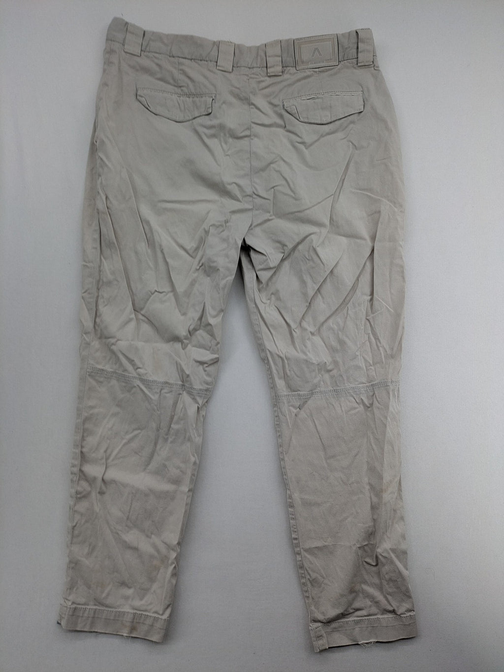 ALBERTO beige pants tapered fit classic pleats colorful inner waistband Superfine Gabardine material