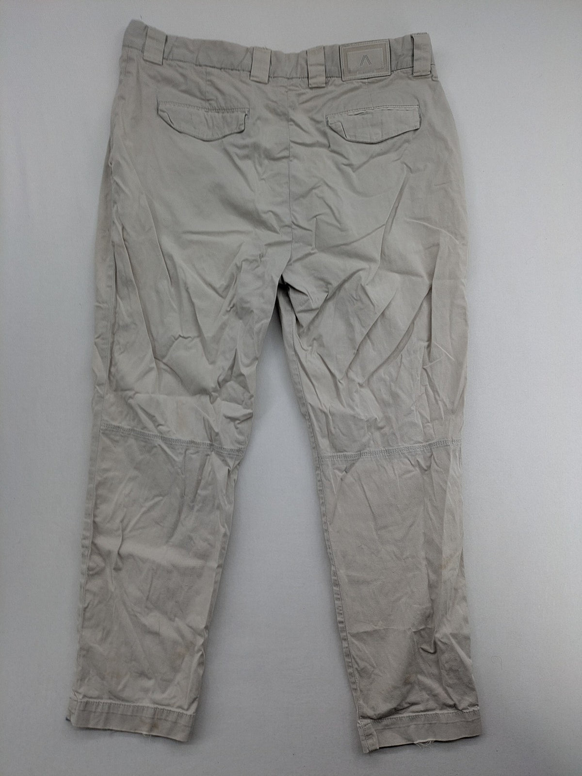 ALBERTO beige pants tapered fit classic pleats colorful inner waistband Superfine Gabardine material