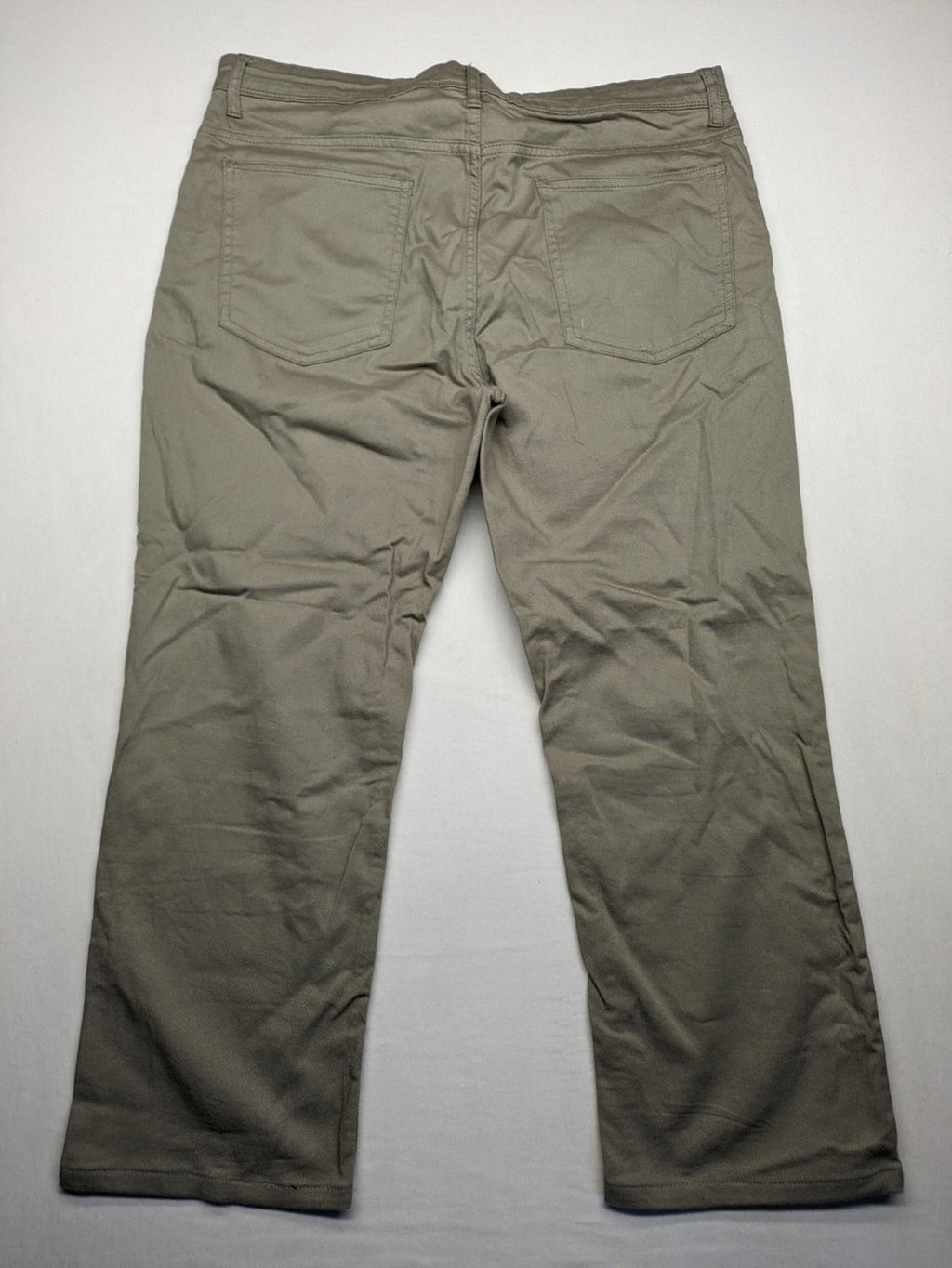 C&A beige chino pants regular fit cotton stretch material with classic straight leg design