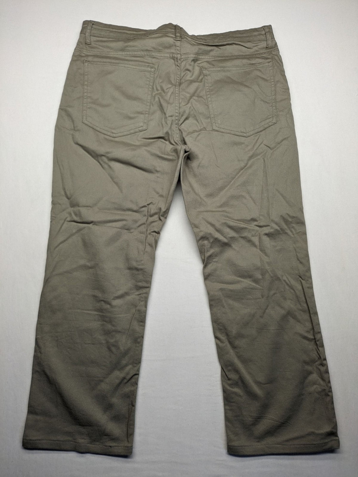 C&A beige chino pants regular fit cotton stretch material with classic straight leg design