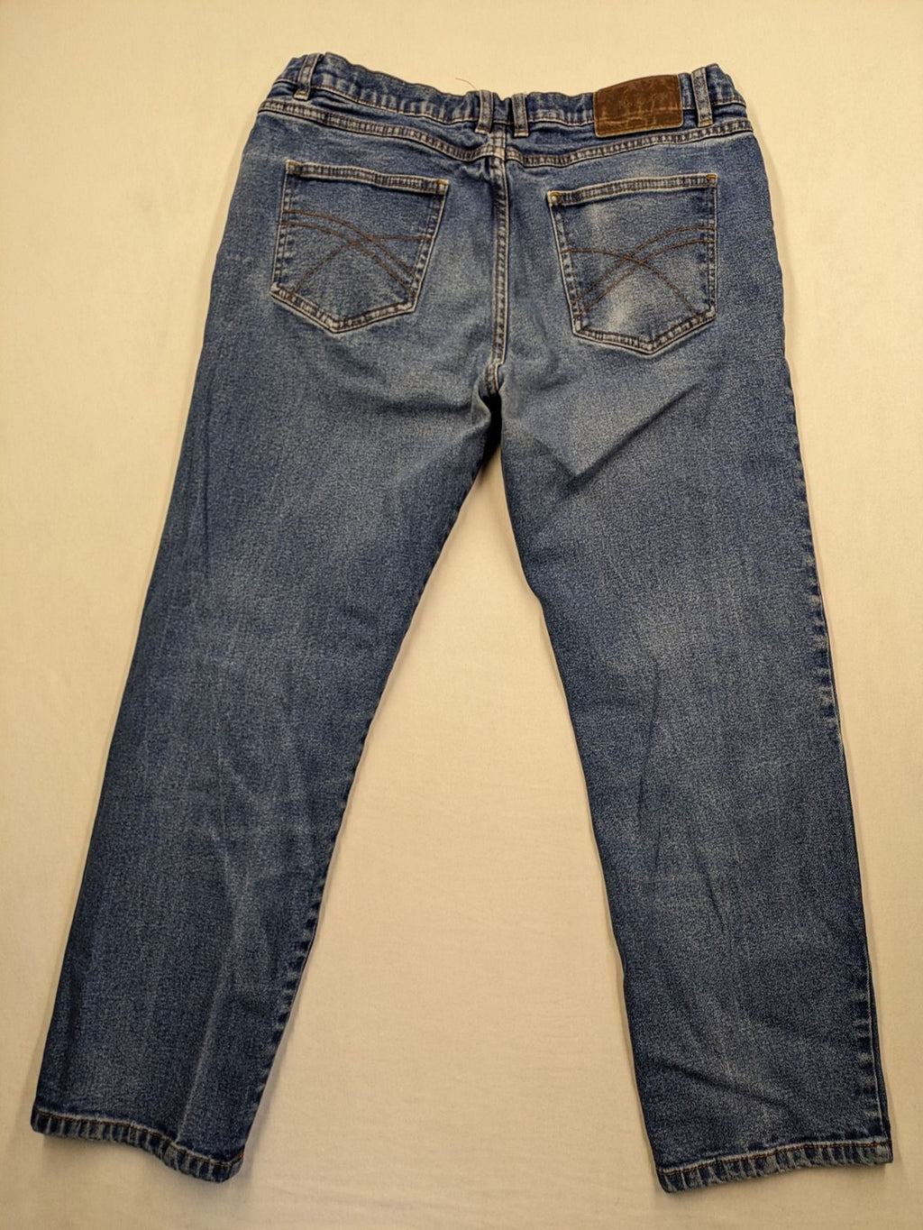 john baner blue straight jeans classic 5-pocket design durable denim material