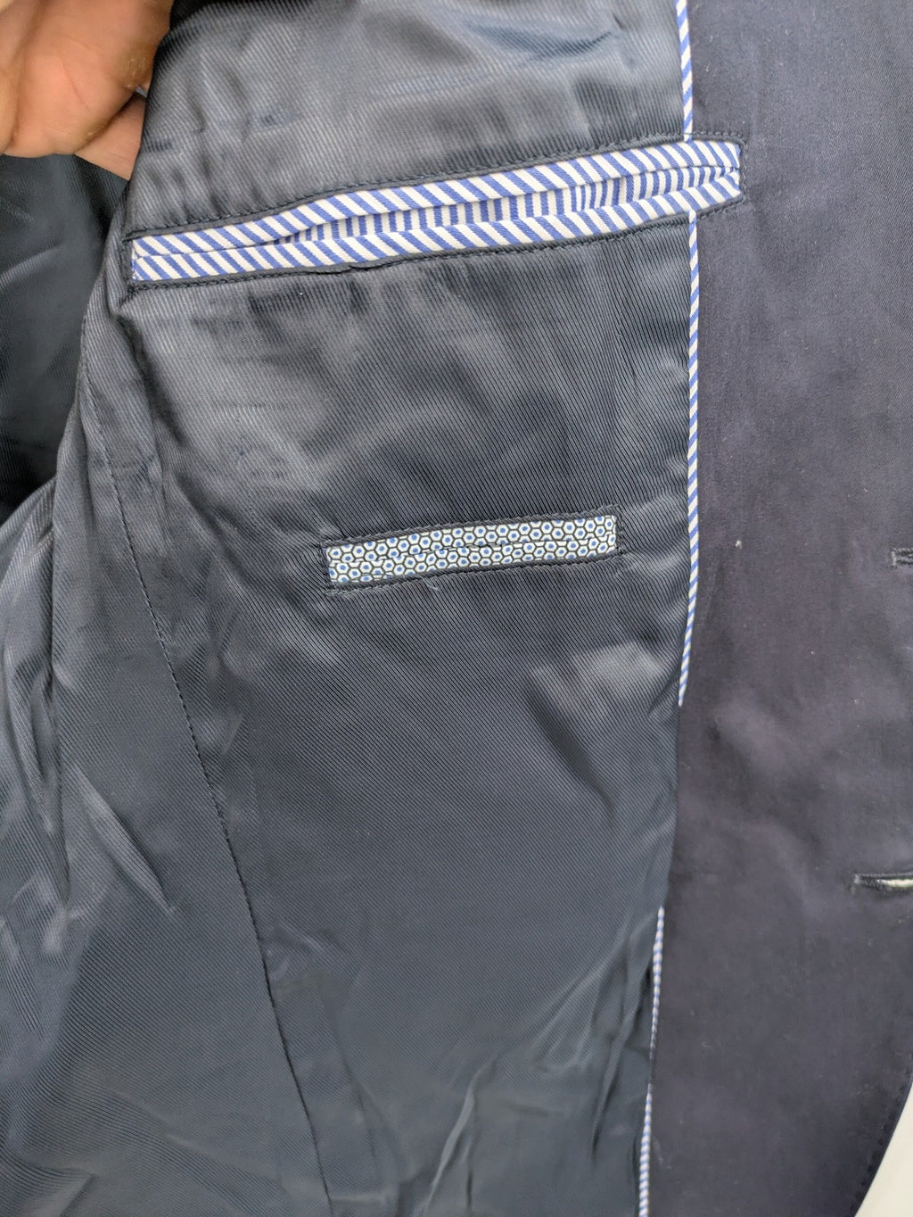 mcneal grey jacket classic cut 100% cotton with unique interior label