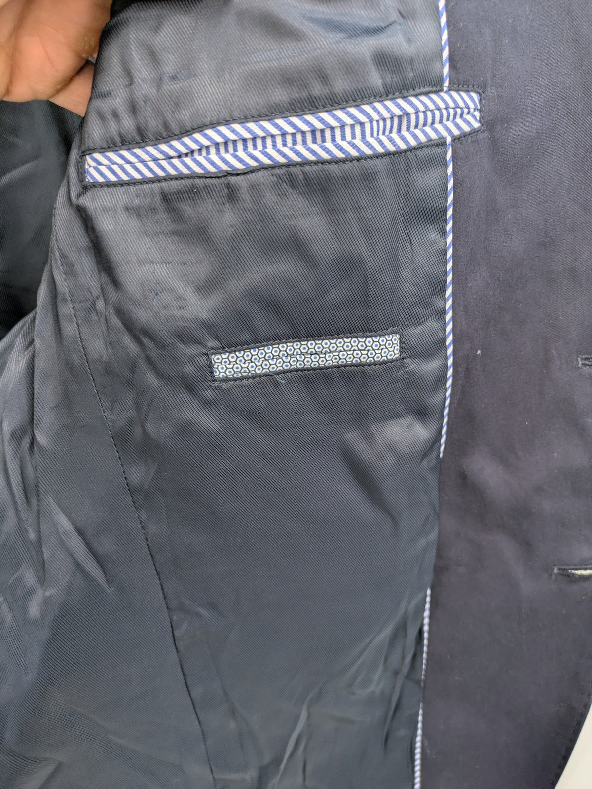 mcneal grey jacket classic cut 100% cotton with unique interior label