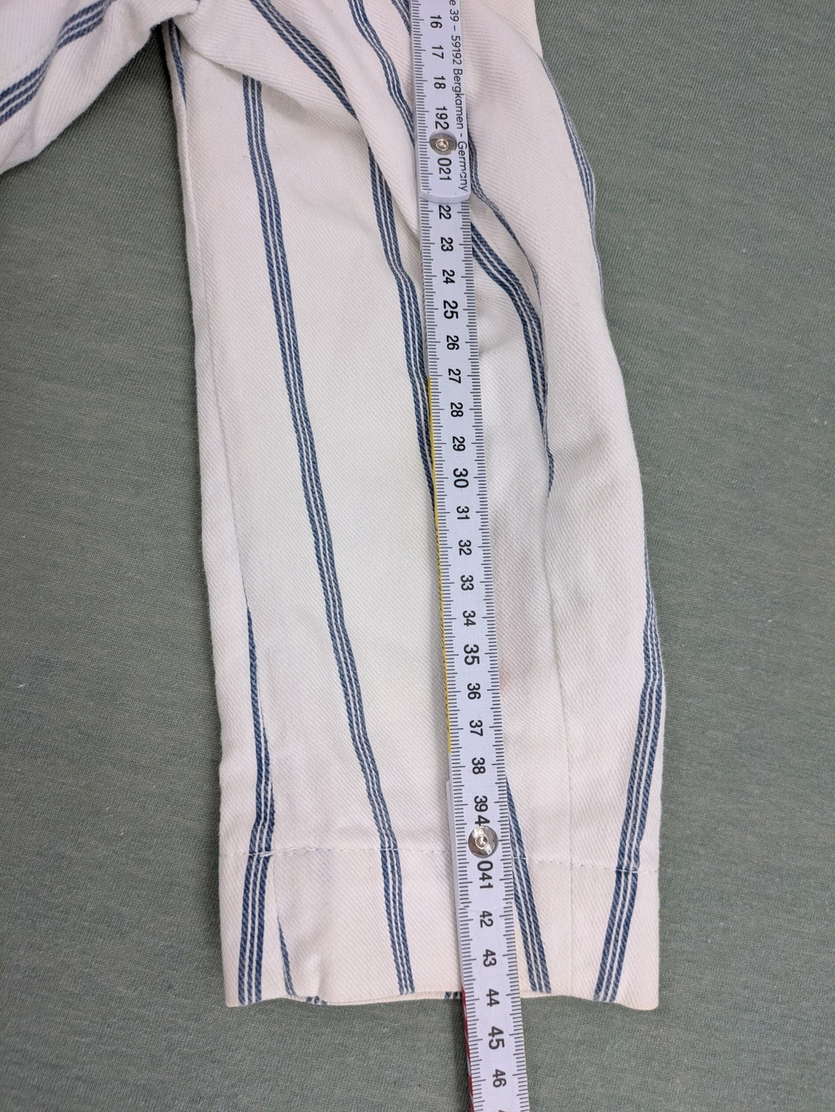 Miss Sixty vintage blazer white and blue striped cotton with logo and unique button closures.
