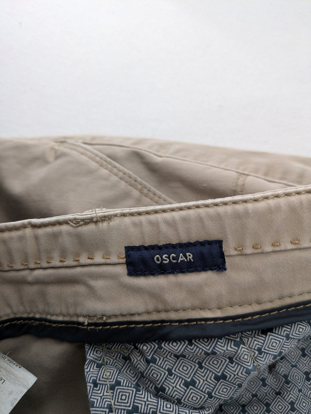 Paul Hunter beige chino pants Oscar Regular Fit cotton stretch with button and zipper closure.