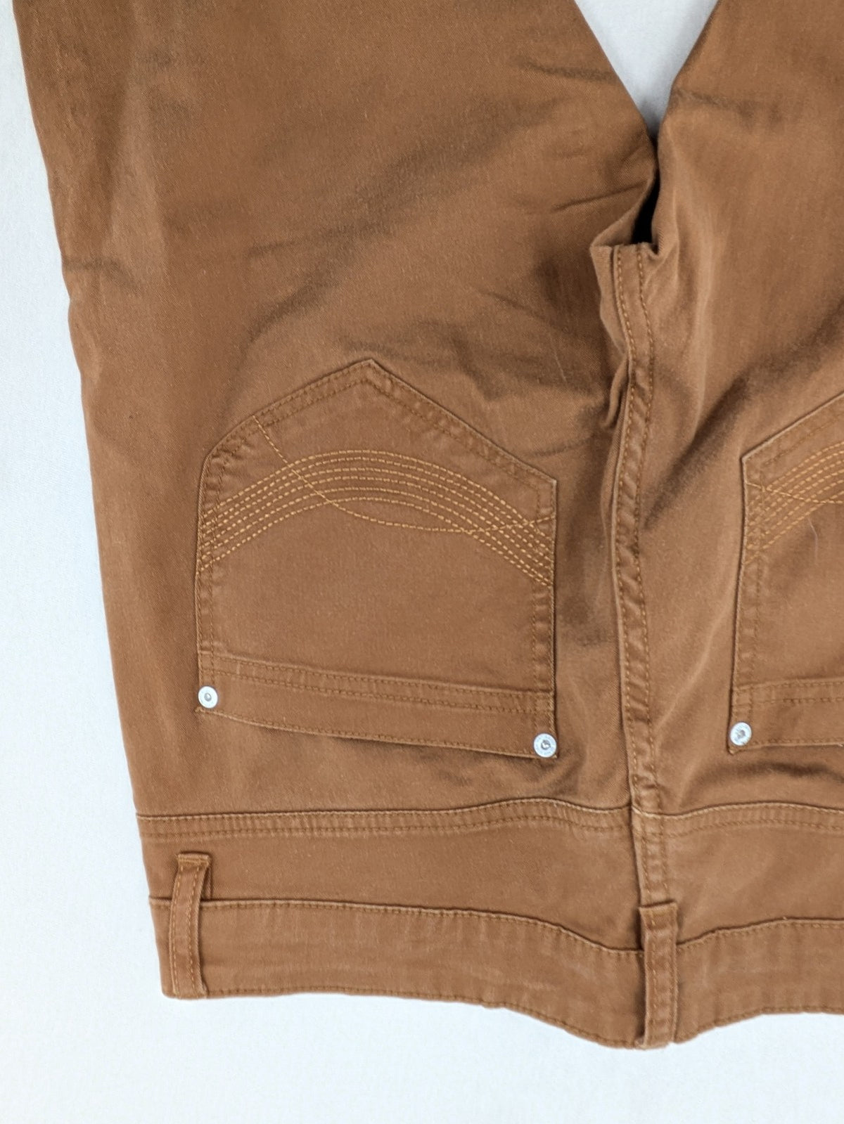 Savvy brown skinny jeans, classic 5-pocket design, made from cotton stretch twill.