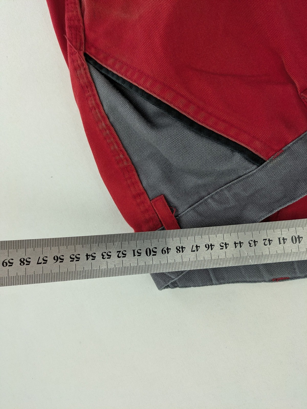 Planam hunting tactical pants red grey elastic waistband multiple utility pockets