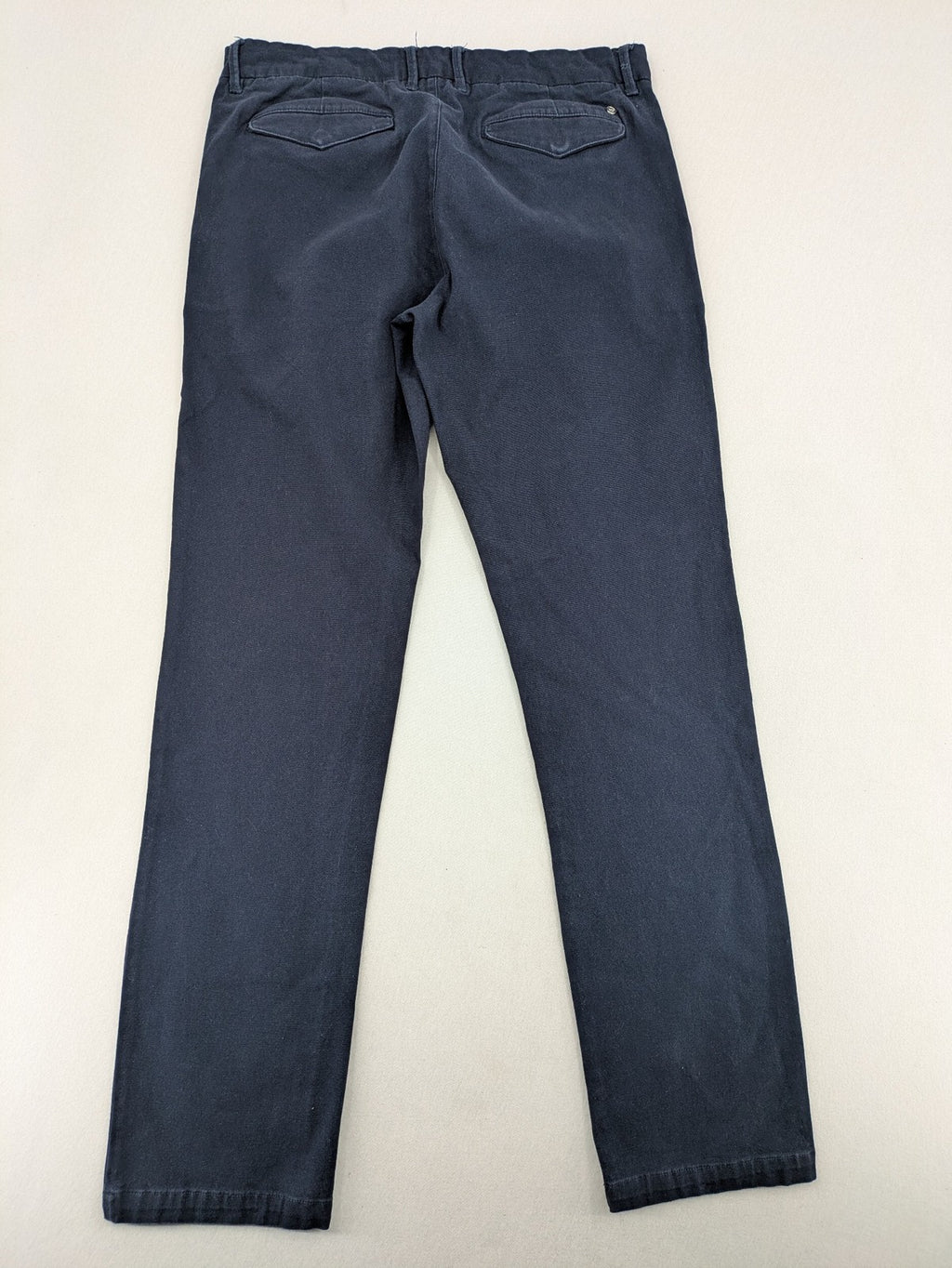 Keystone Apparel navy chino pants slim fit organic cotton with classic design.