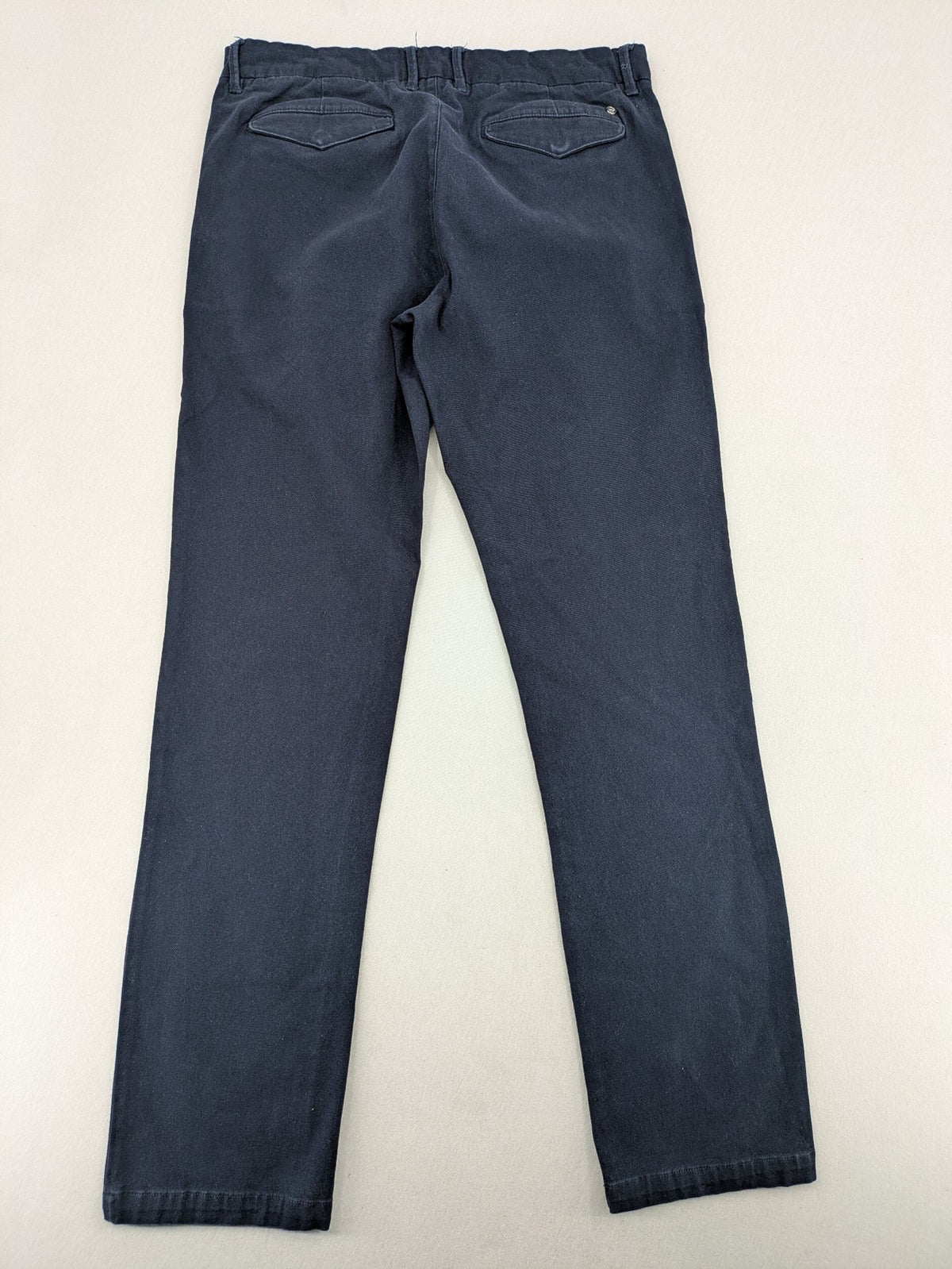 Keystone Apparel navy chino pants slim fit organic cotton with classic design.
