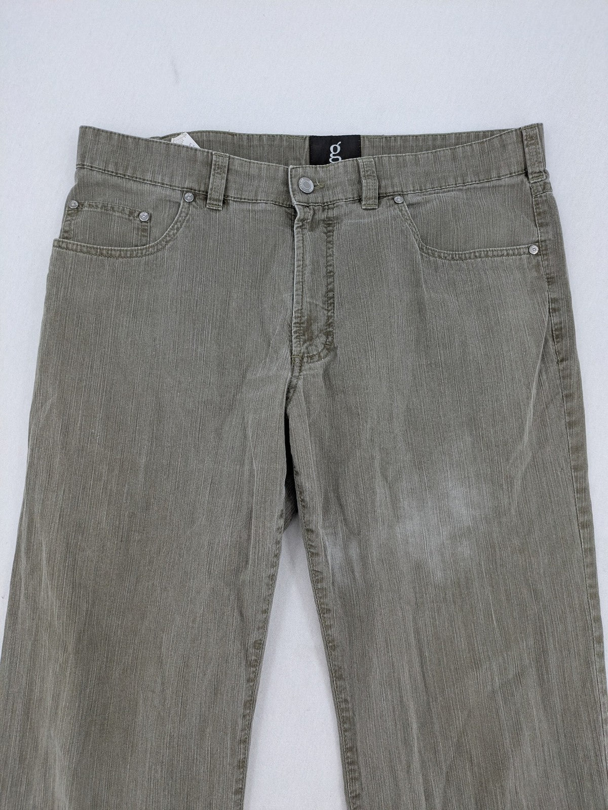 GARDEUR grey straight jeans regular fit with button and zipper closure, cotton-stretch blend.