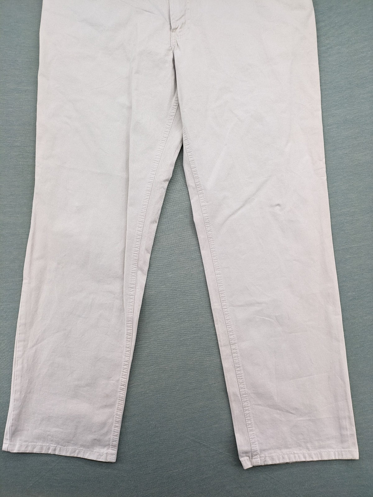 H.I.S beige straight jeans W36 L30, vintage style, classic 5-pocket design, durable cotton.