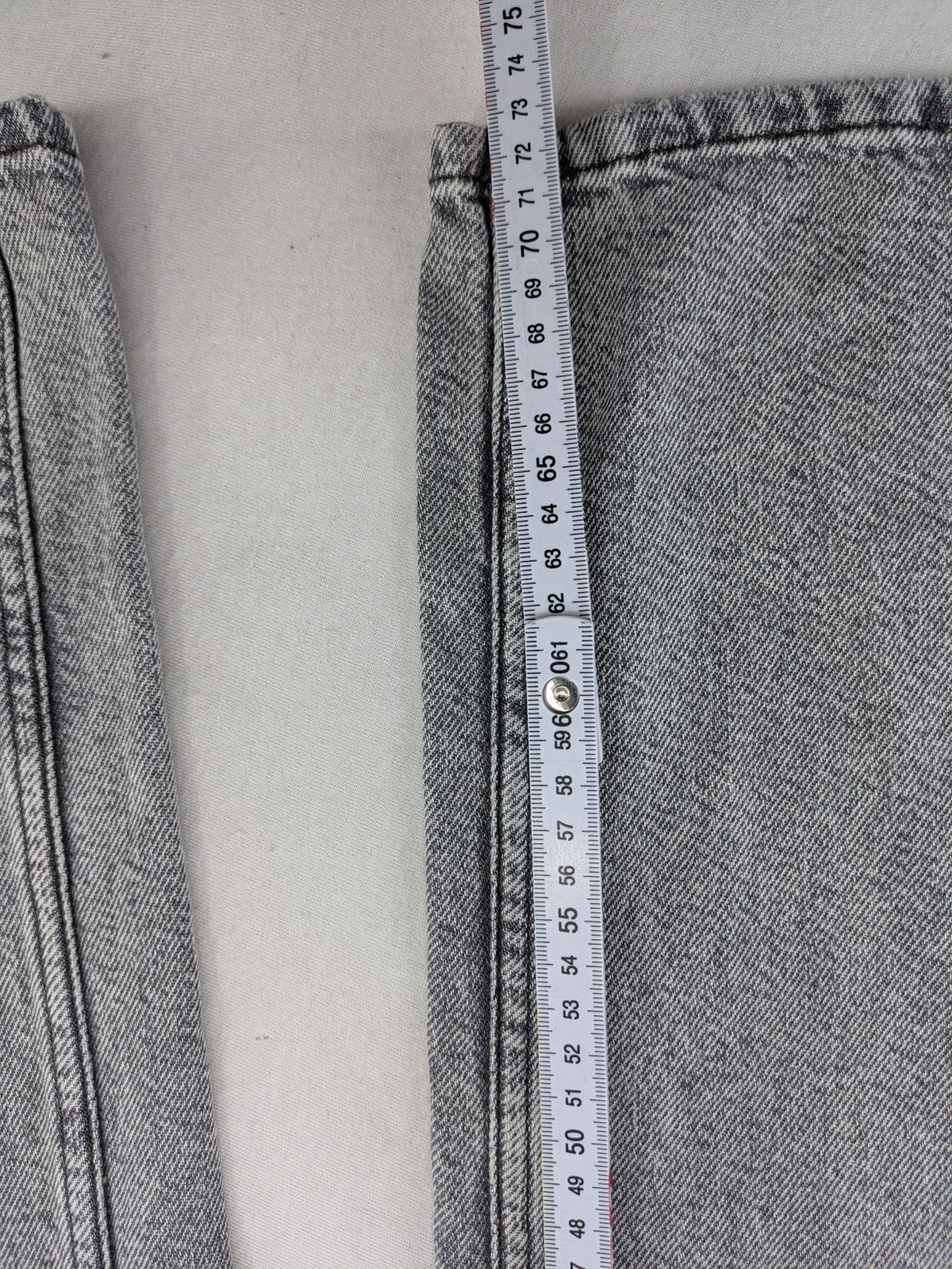 H&M Divided grey wide leg high waist jeans, washed denim, 100% cotton.