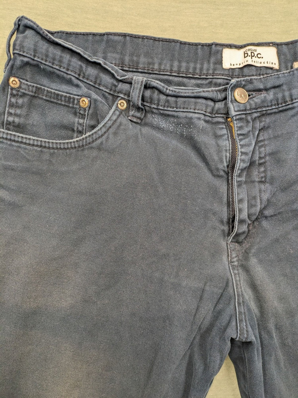 b.p.c bonprix collection faded black straight jeans five-pocket design comfortable fit