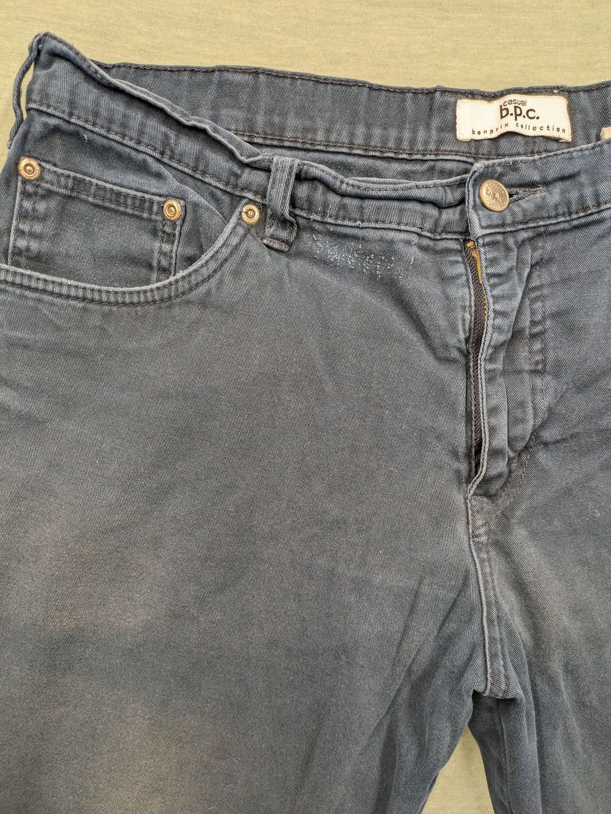 b.p.c bonprix collection faded black straight jeans five-pocket design comfortable fit