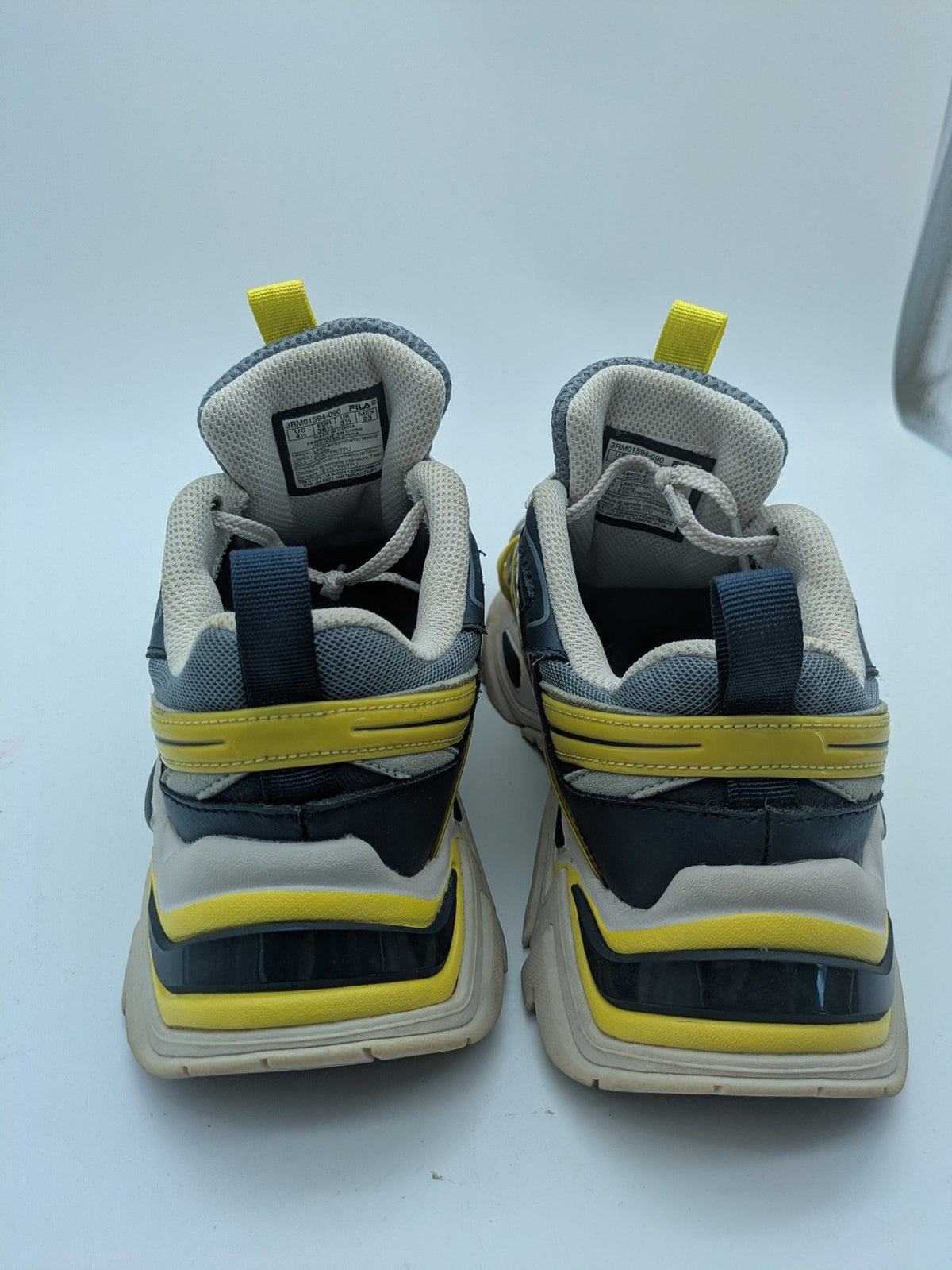Fila Oakmont TR sneakers beige grey yellow chunky silhouette durable mixed material
