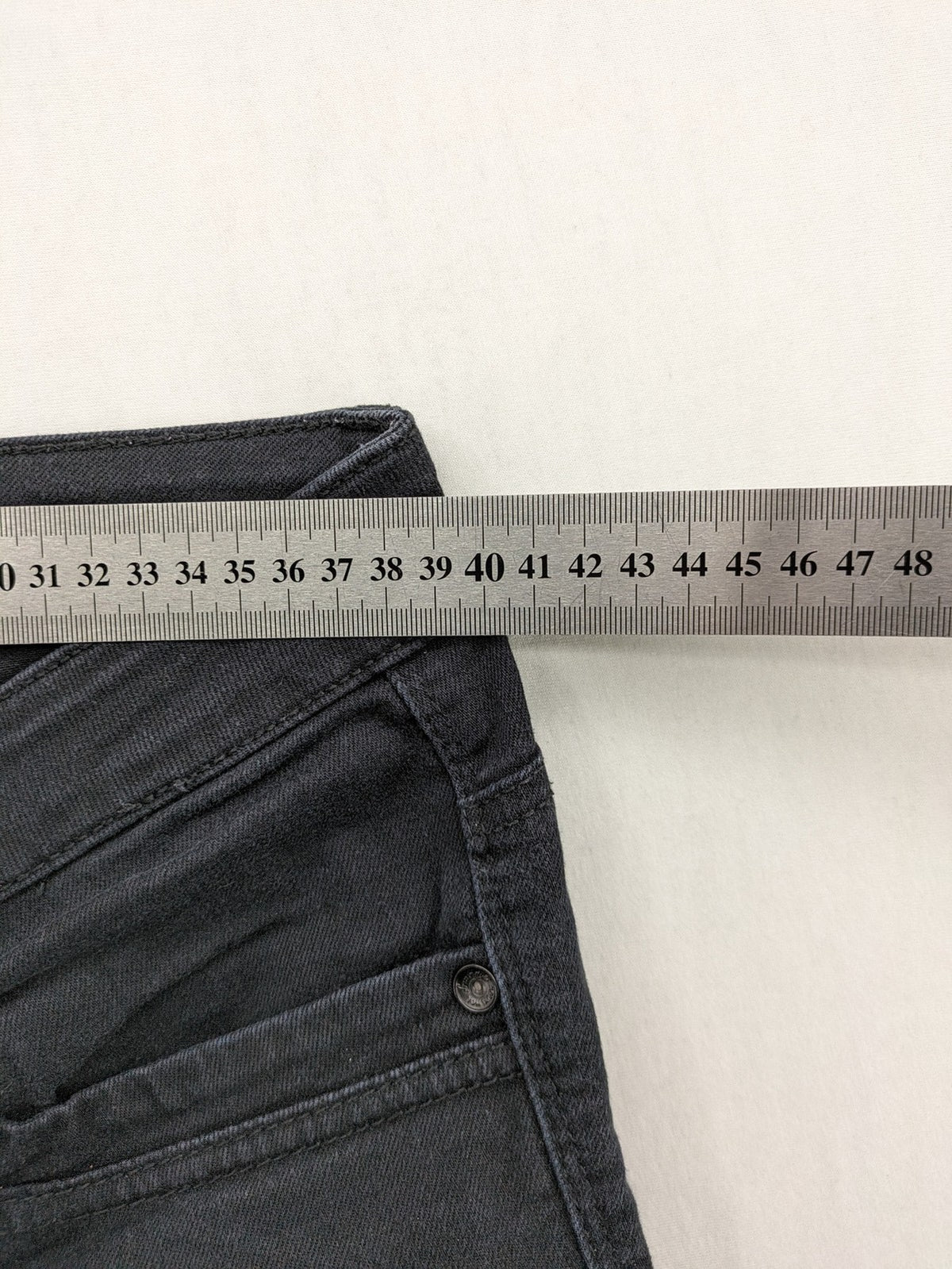 Tom Tailor black straight jeans classic 5-pocket style with button detail