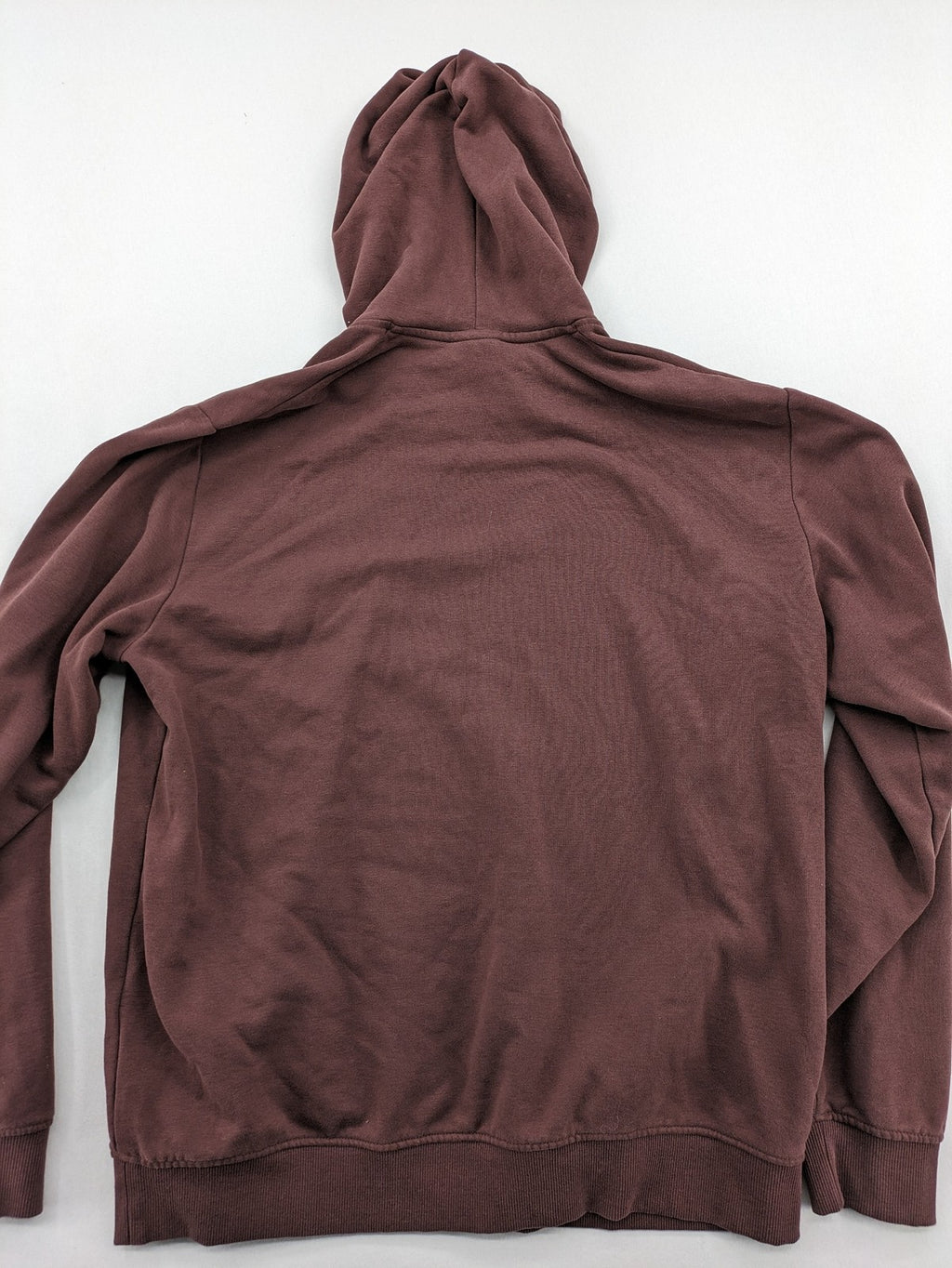 s.Oliver hoodie bordeaux graphic print logo, cotton blend, contrasting grey hood lining