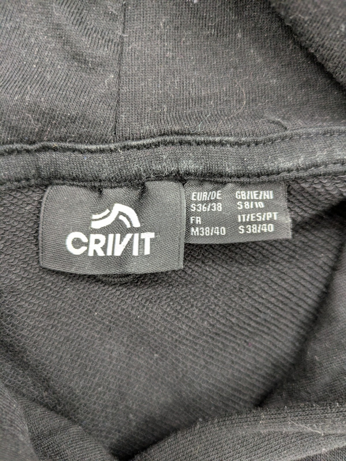 Crivit grey turtle neck jumper with subtle logo, longline tunic style, soft cotton blend.