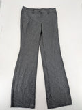BENETTON grey pants wool blend flared leg business style, versatile and elegant design.