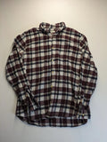 Jack & Jones flannel shirt red check pattern, long sleeves, 100% cotton, classic collar.