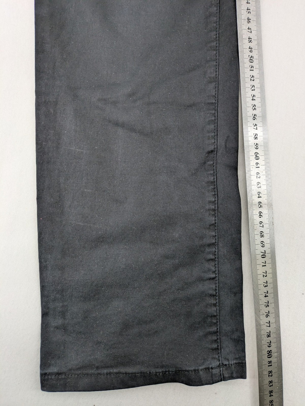 Bernd Berger grey chino pants with double button closure and straight leg design.