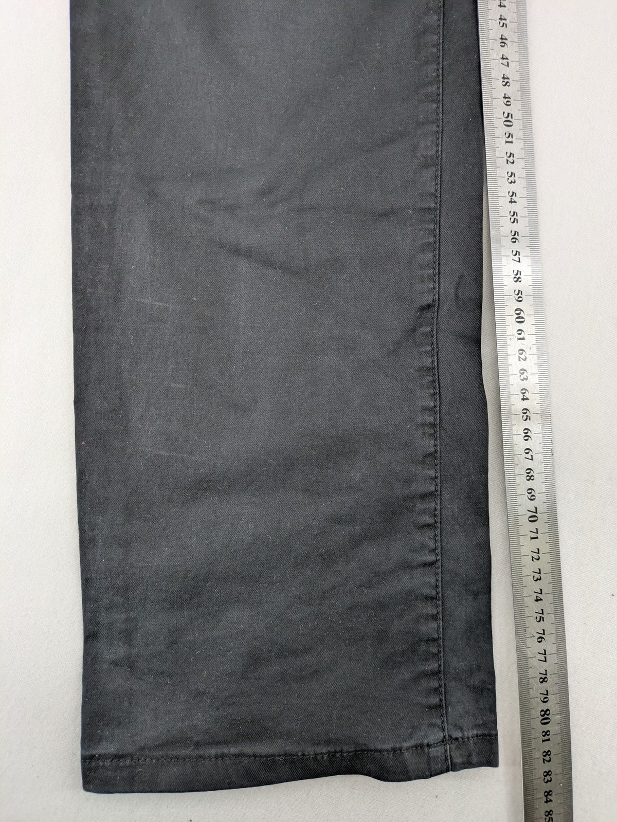 Bernd Berger grey chino pants with double button closure and straight leg design.