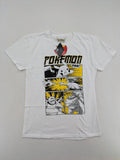 Pokémon multi graphic t-shirt featuring Pikachu, Glurak, Turtok, and Bisaflor in comic design.