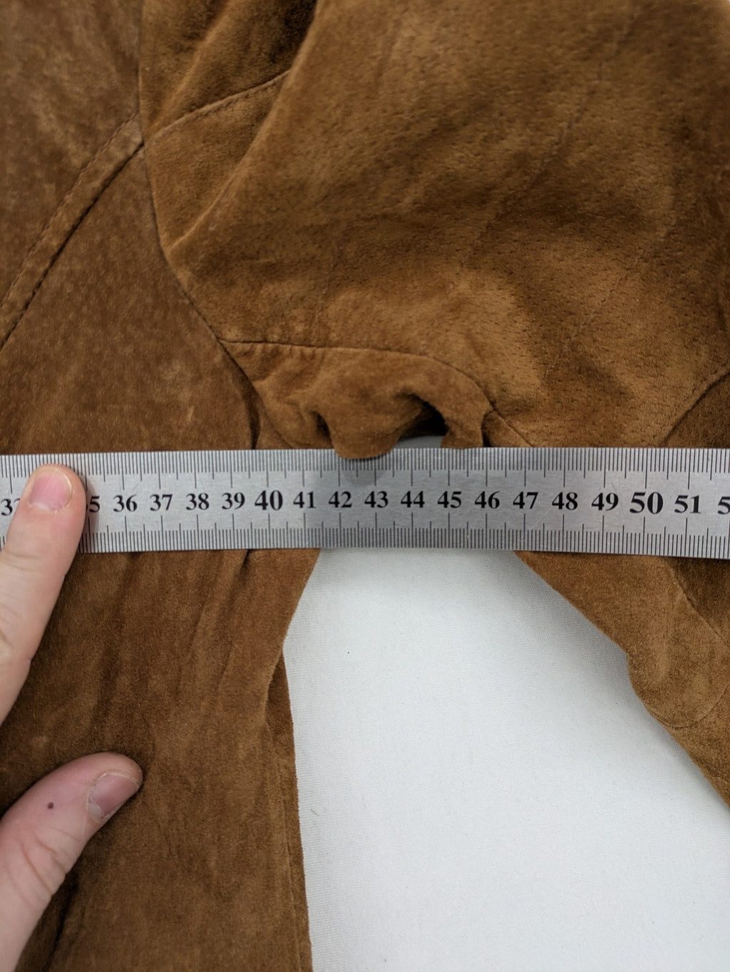 Vila brown biker jacket Vicris soft suede asymmetric zipper metal details