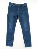 ONLY blue straight jeans classic 5-pocket design dark wash cotton slim fit