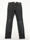 Tom Tailor Denim black extra skinny jeans, washed finish, stretch cotton blend, modern silhouette.