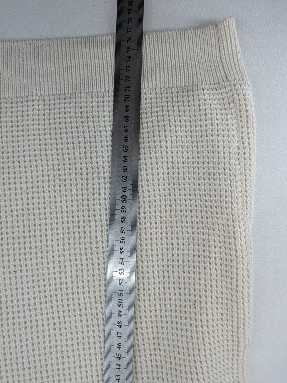 C&A turtle neck jumper black cream with Nordic pattern and waffle knit texture.