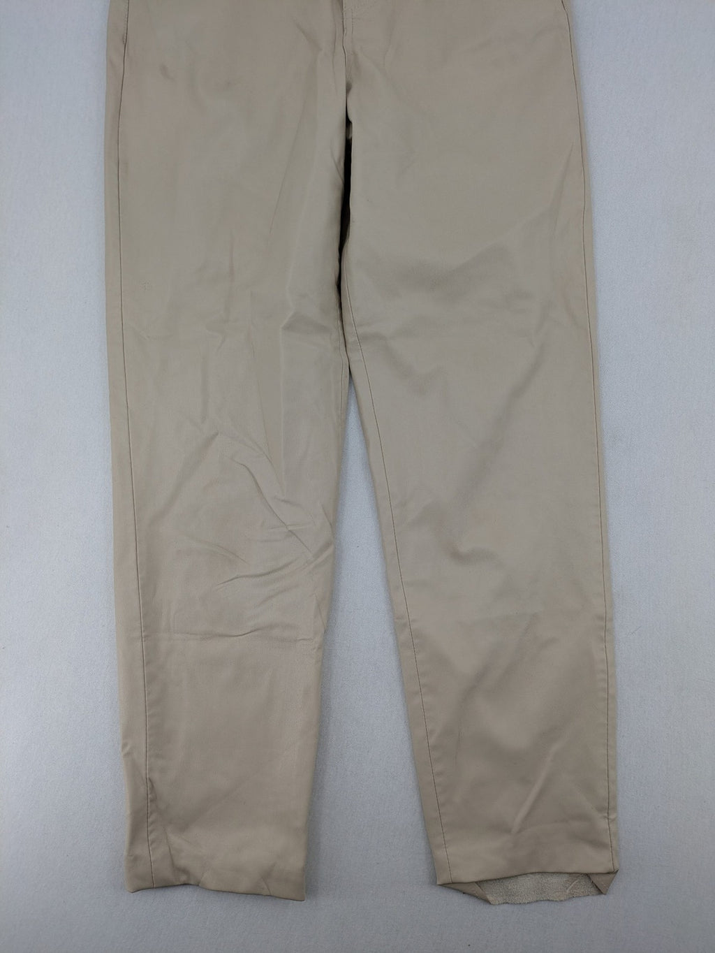 Zara beige faux leather pants high waist straight leg classic design smooth material