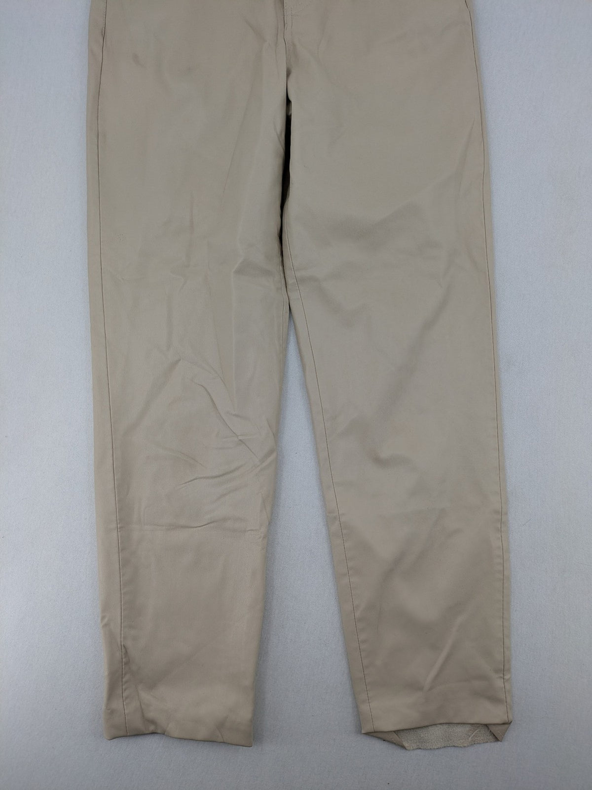 Zara beige faux leather pants high waist straight leg classic design smooth material