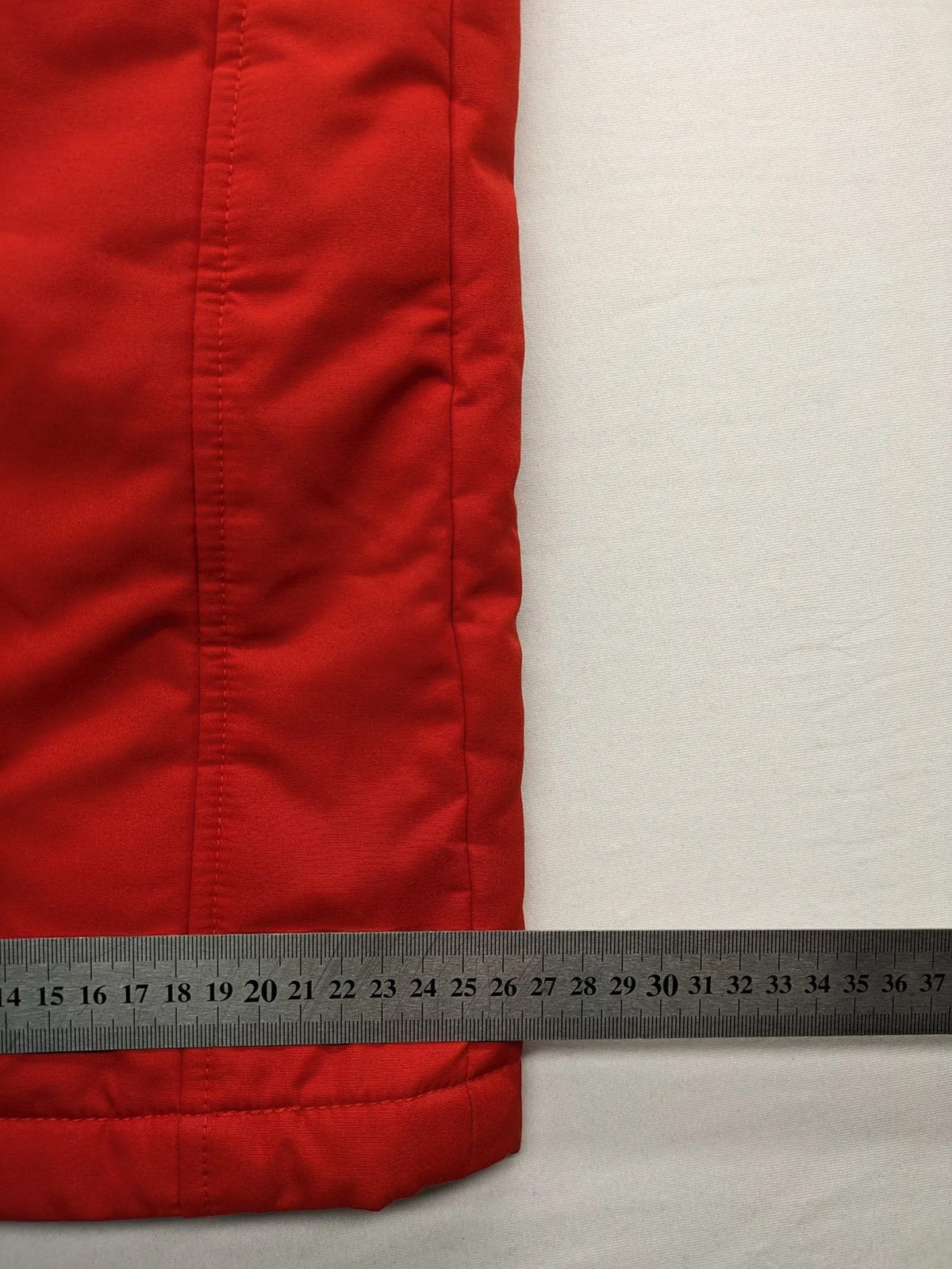 Rodeo red ski pants padded design adjustable belt multiple zip pockets