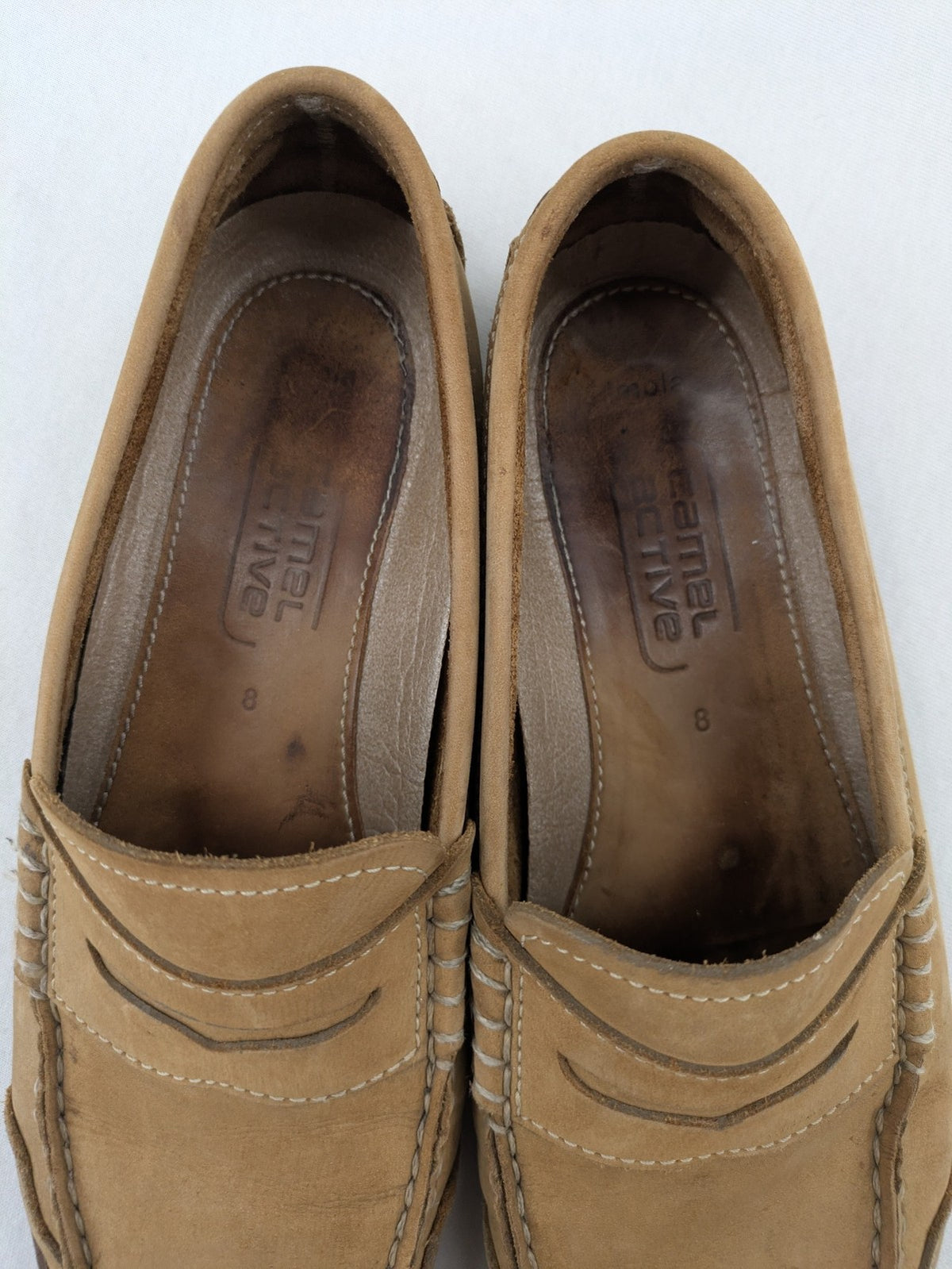 camel active brown deck shoes soft suede slip-on design with durable rubber sole