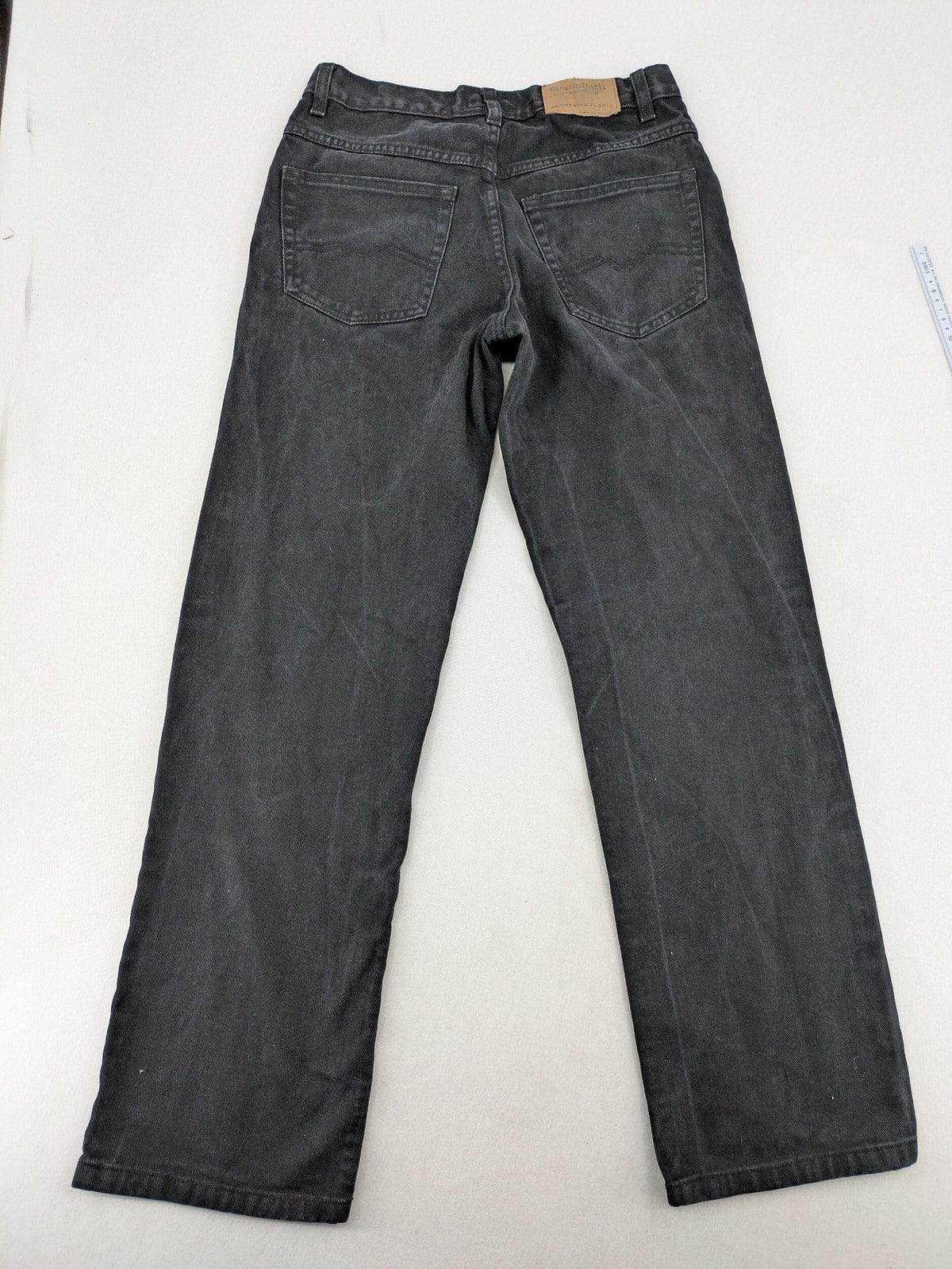 Baumwolle grey straight jeans 5-pocket style faded look robust cotton