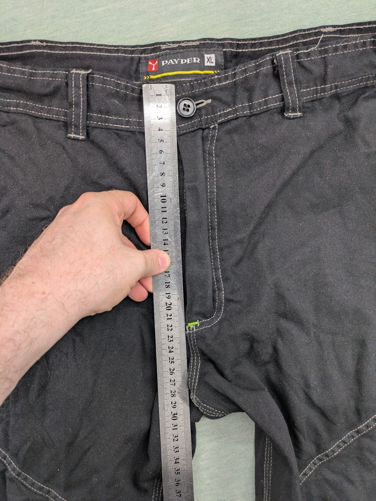 PAYPER hunting tactical pants green grey cargo style with multiple pockets and elastic waistband