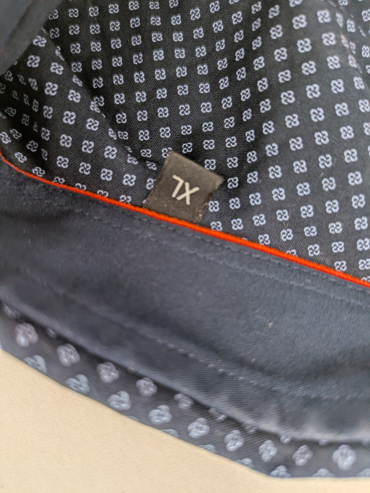Nazareno Gabrielli blue button-up shirt with subtle pattern and classic collar, made in Italy.