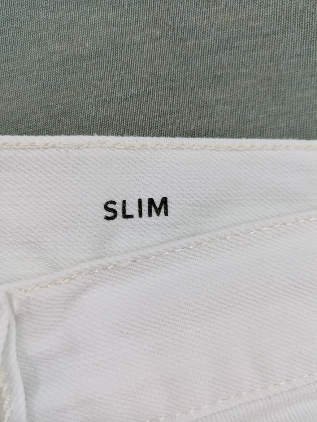 River Island white straight jeans slim fit 100% cotton denim modern design